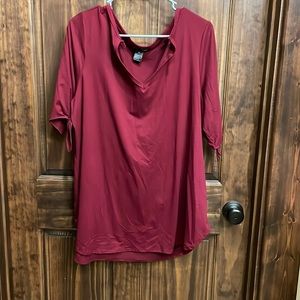 Short sleeve dressy womens shirt